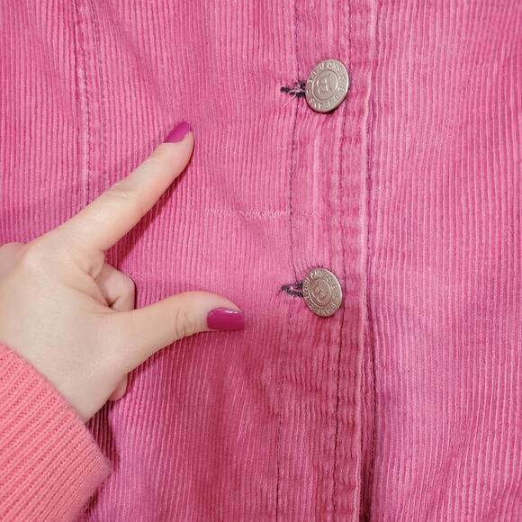 Vintage BB Jeans | Bubble Gum Pink Corduroy Jacket with Chest Pockets - Picture 5 of 10
